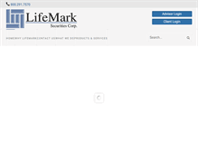Tablet Screenshot of lifemark.com