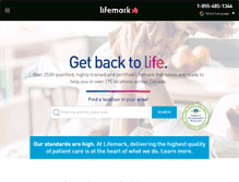 Tablet Screenshot of lifemark.ca